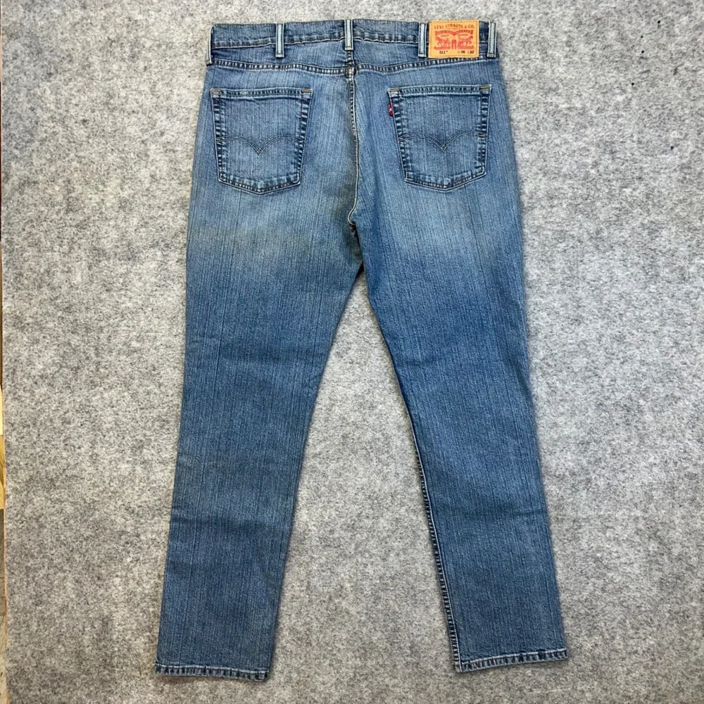 Lot of 4 Levi's Skinny Slim Jeans Mens 38x32 Black Blue Tan 510 511 Work Pants
